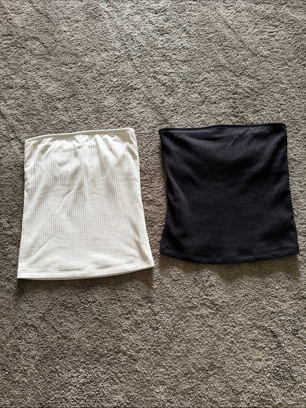 Strapless Ribbed Tube Tops - Picture 3 of 6